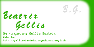 beatrix gellis business card